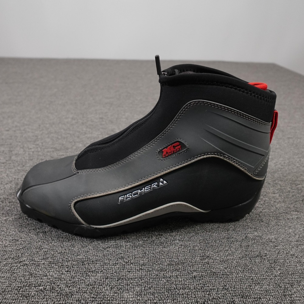 Fischer XC Comfort Nordic Ski Boots Mens 14 EU48 Black Thinsulate Lugged Sole‎